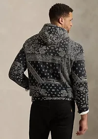 Big & Tall Bandanna-Print Fleece Hoodie