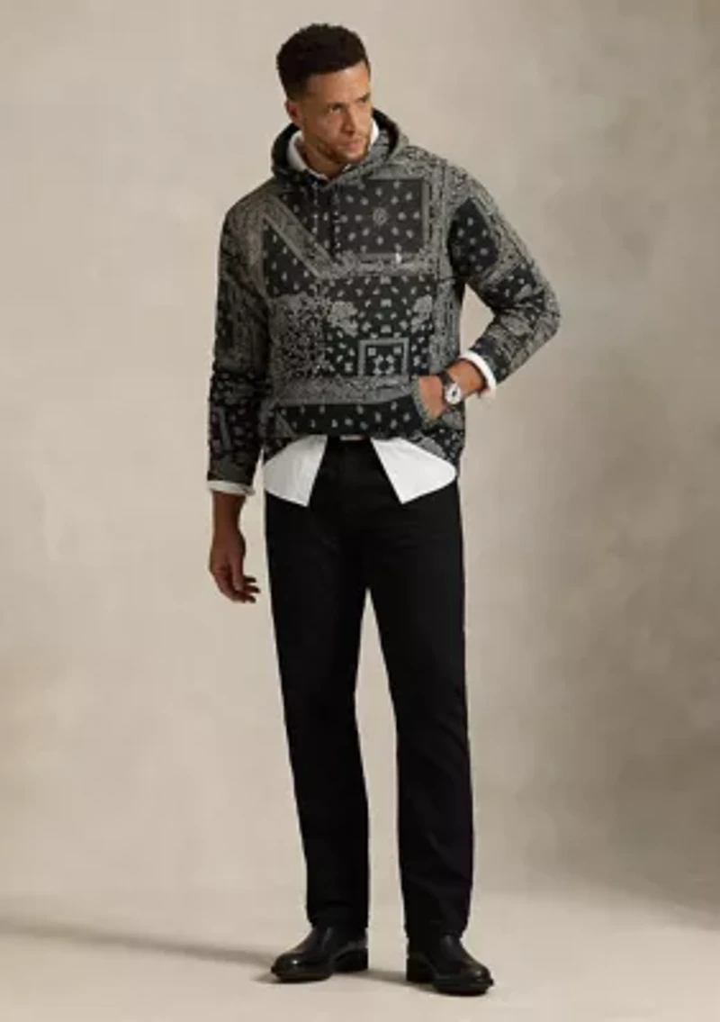 Big & Tall Bandanna-Print Fleece Hoodie