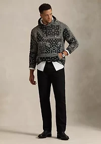 Big & Tall Bandanna-Print Fleece Hoodie