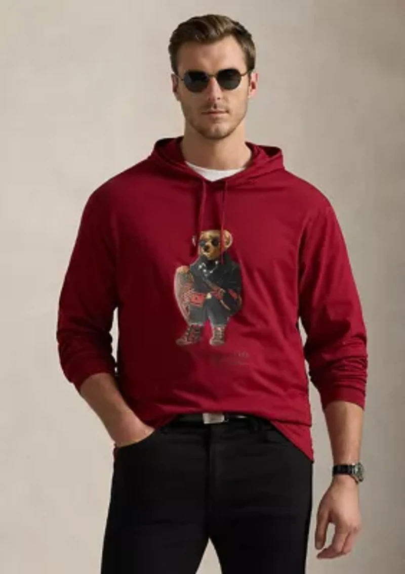 Big & Tall Polo Bear Jersey Hooded T-Shirt