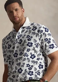 Big & Tall Tropical Mesh Polo Shirt
