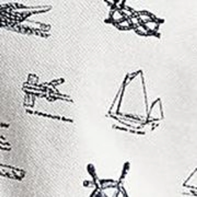 Big & Tall Nautical-Print Mesh Polo Shirt