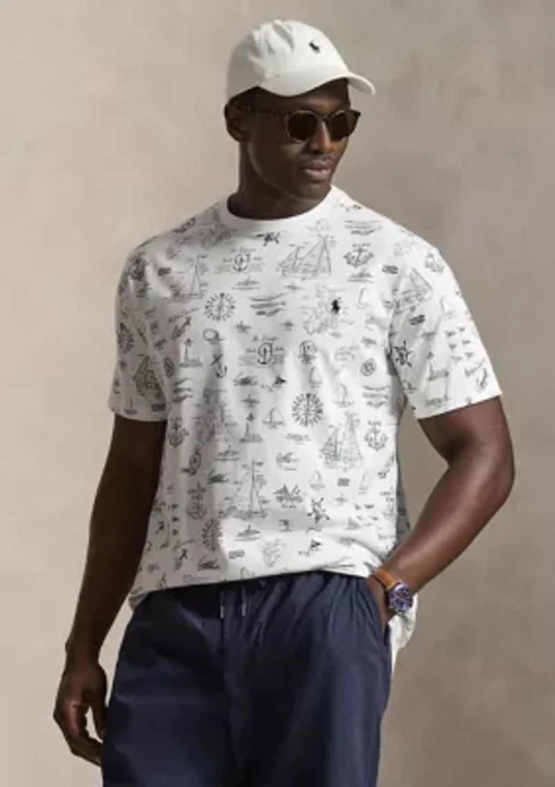 Big & Tall Nautical-Print Jersey T-Shirt
