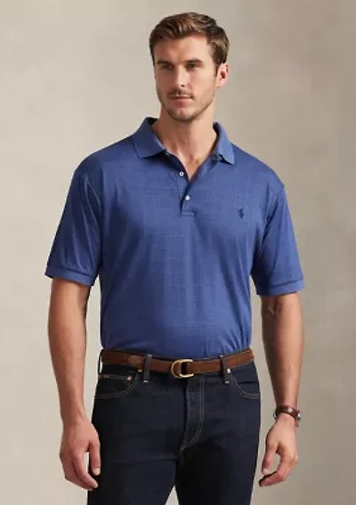 Big & Tall Glen Plaid Soft Cotton Polo Shirt