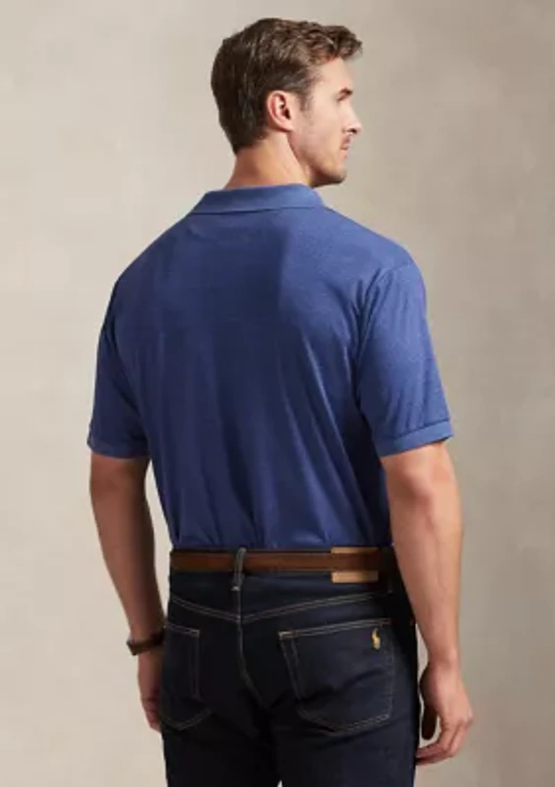 Big & Tall Glen Plaid Soft Cotton Polo Shirt