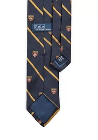 Striped Silk Narrow Club Tie