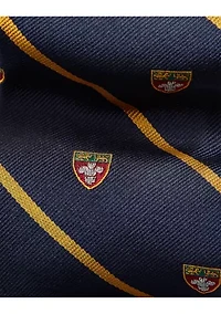 Striped Silk Narrow Club Tie