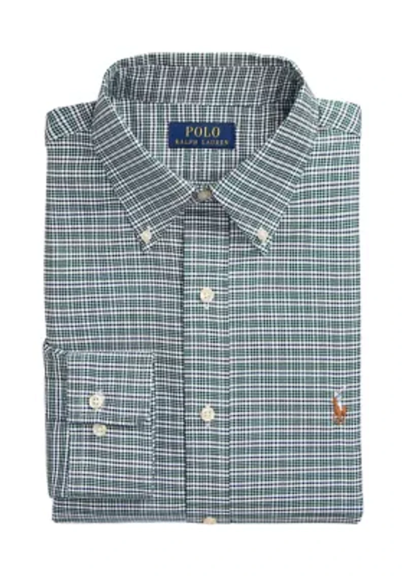Classic Fit Check Pinpoint Oxford Shirt