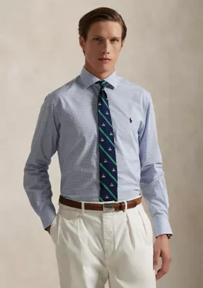 Classic Fit Tattersall Poplin Shirt