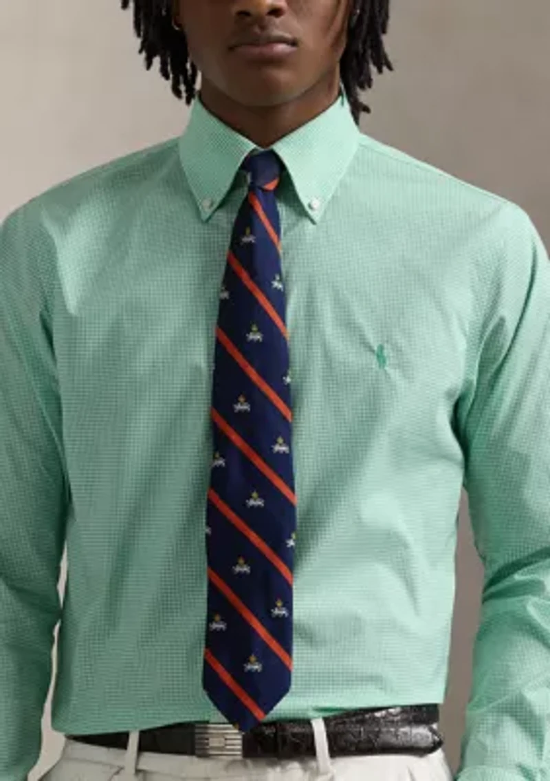 Classic Fit Gingham Poplin Shirt