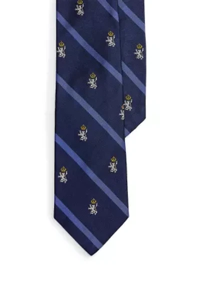 Striped Silk Repp Club Tie