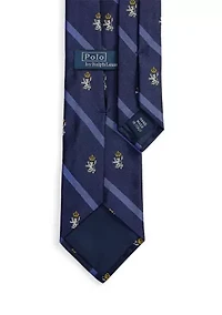 Striped Silk Repp Club Tie