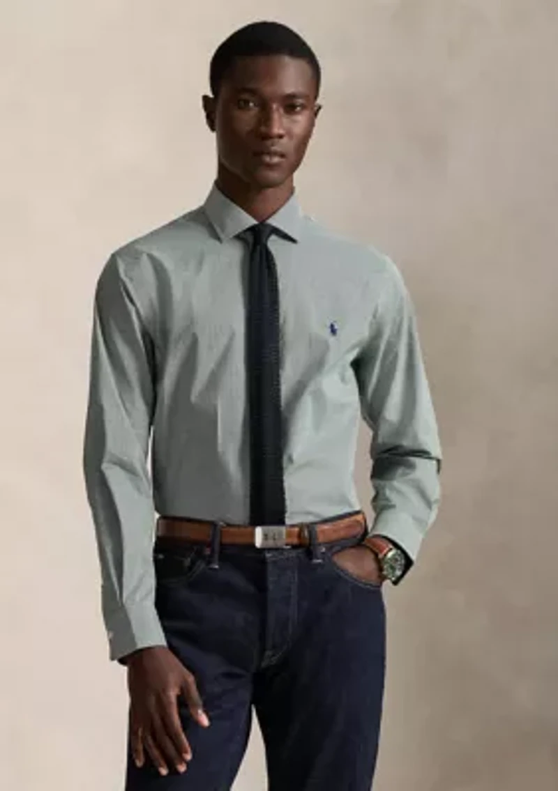 Classic Fit Tattersall Poplin Shirt