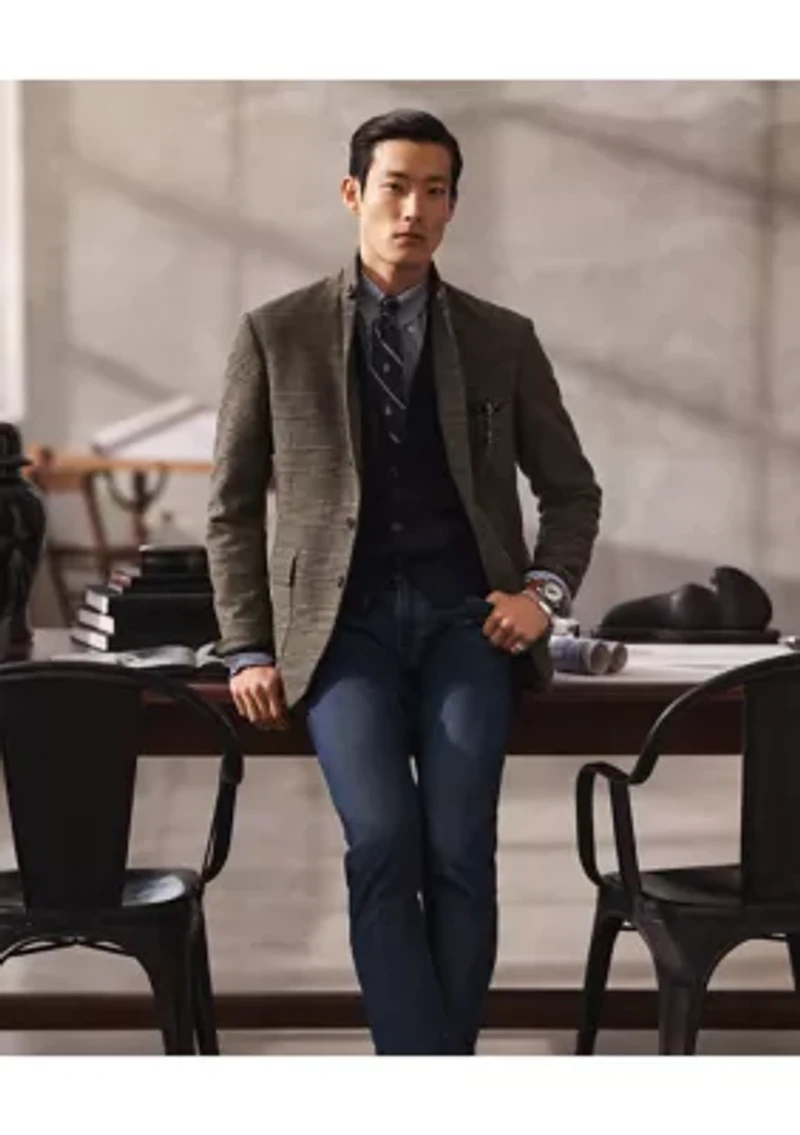 Modern Glen Plaid Twill Sport Coat