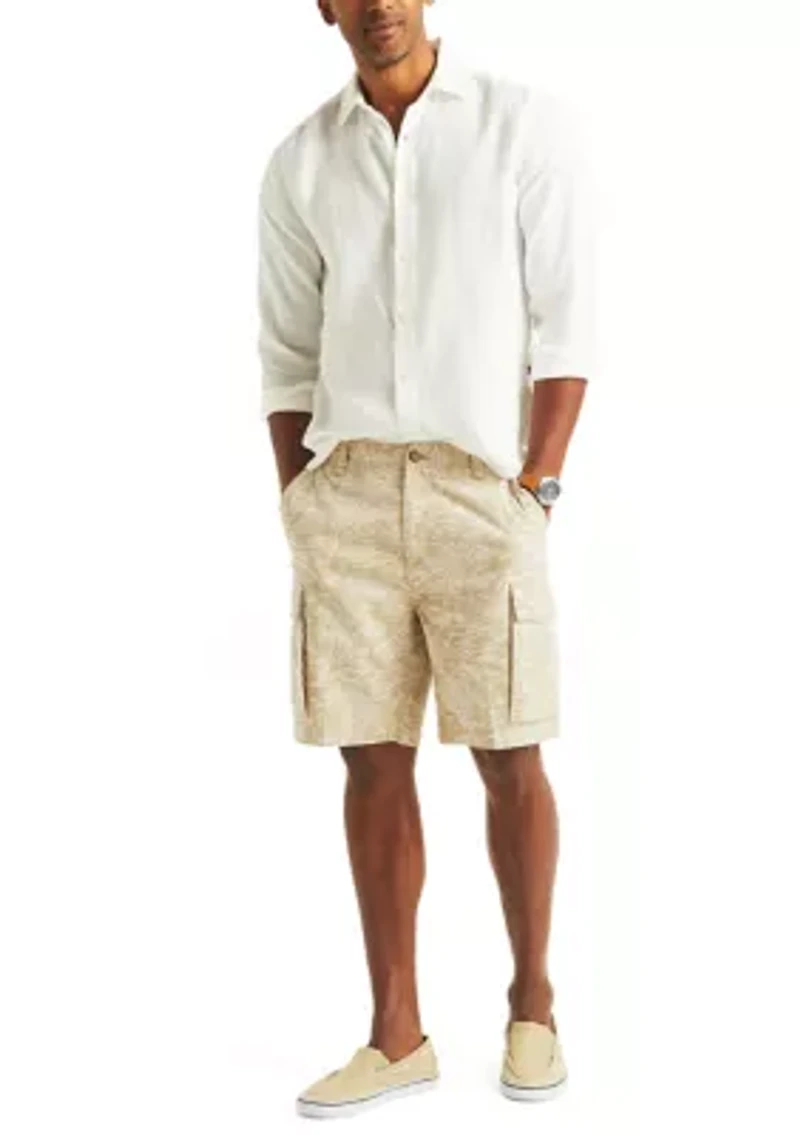 Jeans Co. 9.5" Printed Cargo Shorts