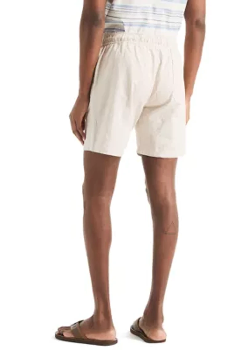 7" Striped Textured Pull On Short