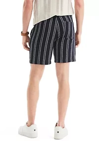7" Striped Pull-On Shorts