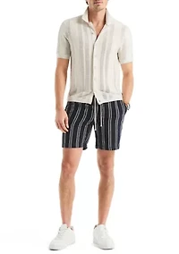 7" Striped Pull-On Shorts