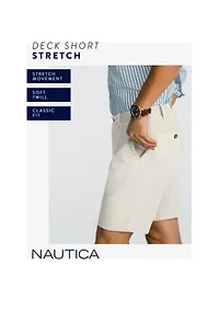 8.5" Flat Front Deck Shorts