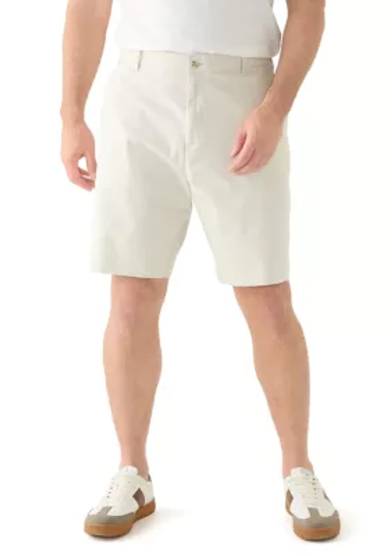 Big & Tall Anchor 8.5" Flat Front Deck Shorts