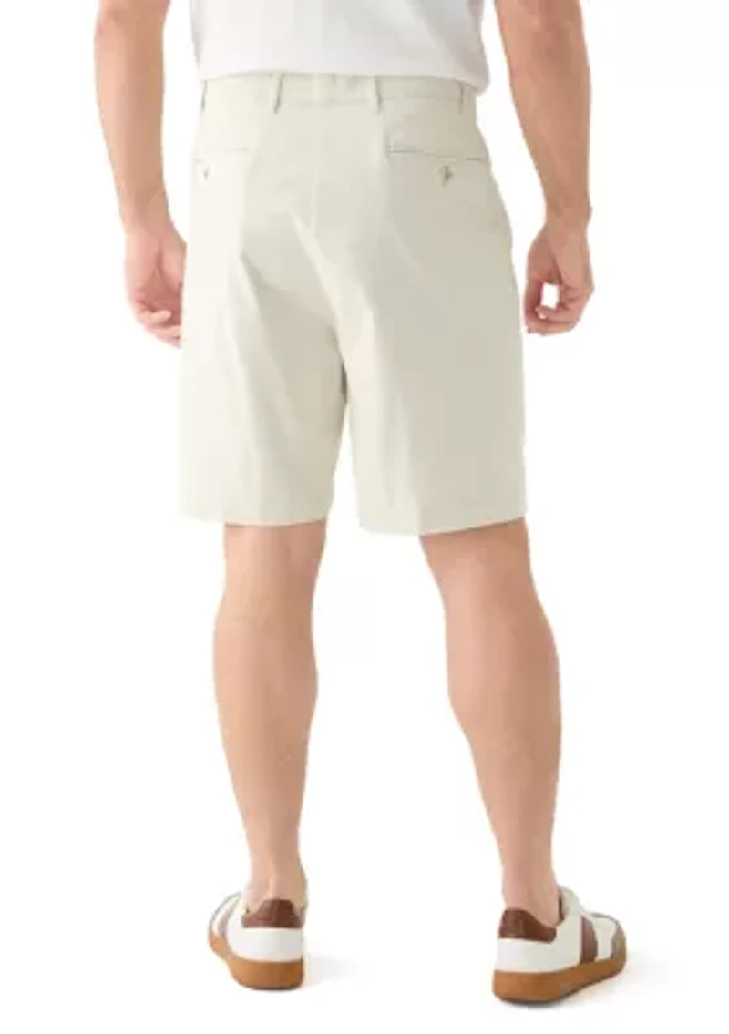 Big & Tall Anchor 8.5" Flat Front Deck Shorts