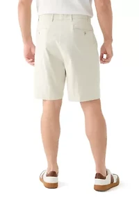 Big & Tall Anchor 8.5" Flat Front Deck Shorts