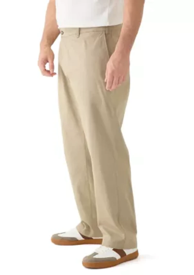Big & Tall Anchor Classic Flat Front Deck Pants