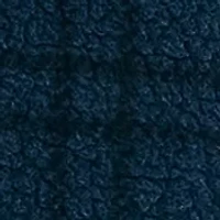 Printed Faux Shearling Quarter Zip Hoodie