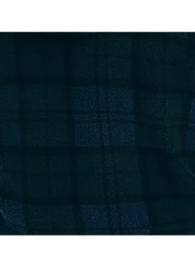 Printed Faux Shearling Quarter Zip Hoodie