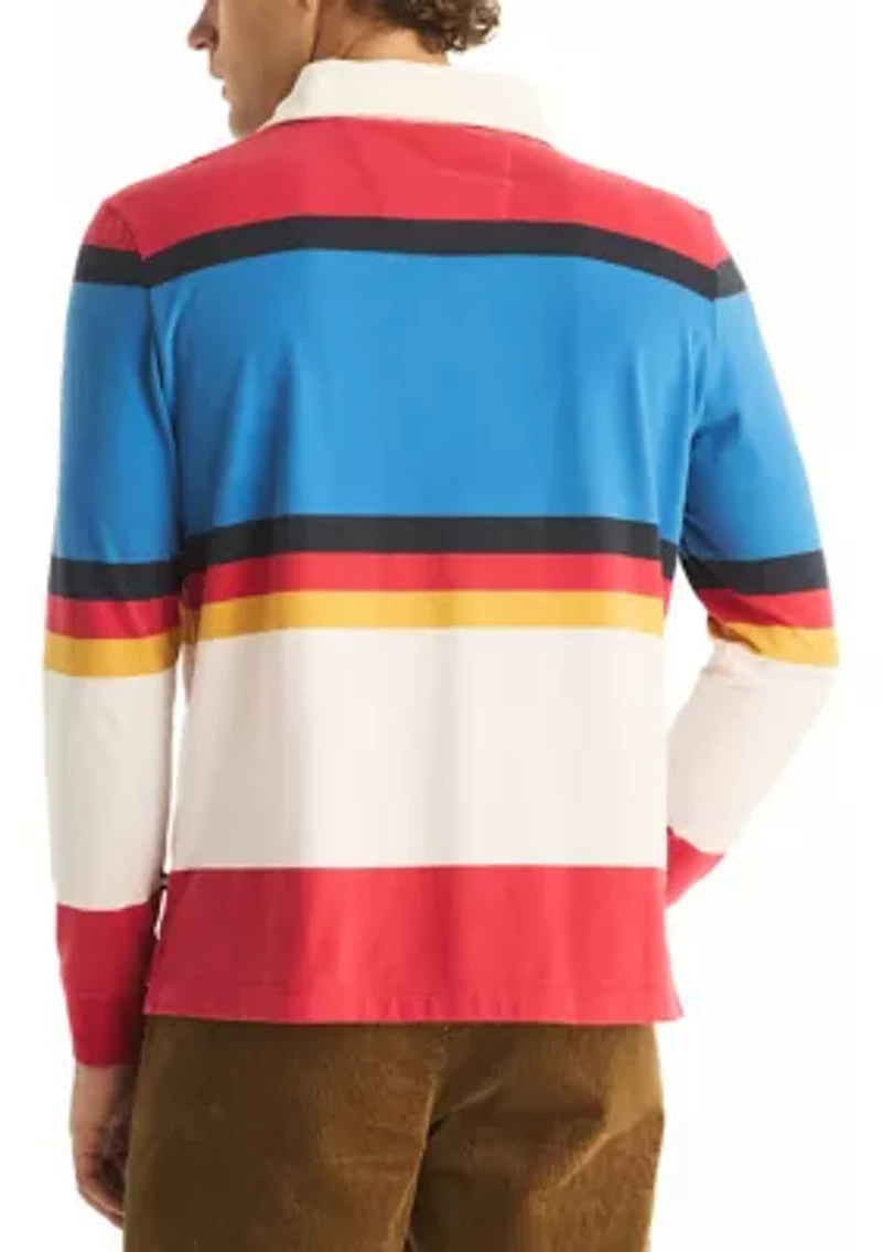 Classic Fit Rugby Long Sleeve Polo Shirt