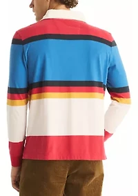 Classic Fit Rugby Long Sleeve Polo Shirt