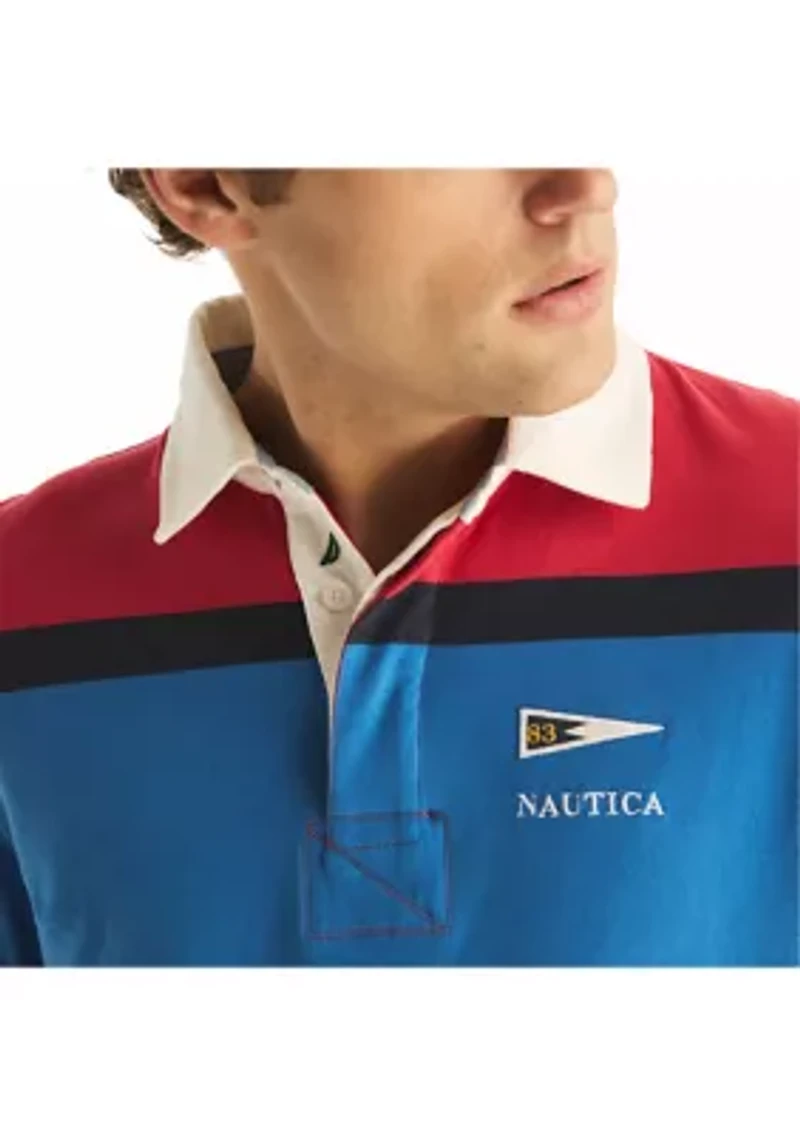 Classic Fit Rugby Long Sleeve Polo Shirt