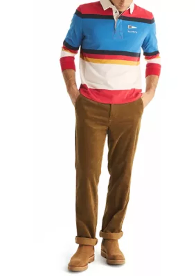 Classic Fit Rugby Long Sleeve Polo Shirt