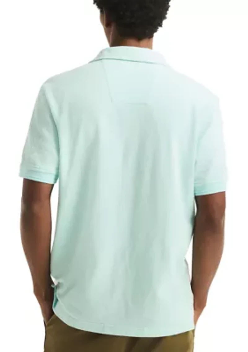 Classic Fit Color Block Polo Shirt