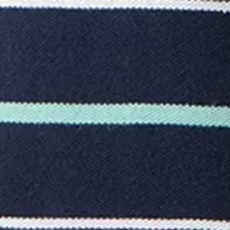 Classic Fit Striped Deck Polo Shirt