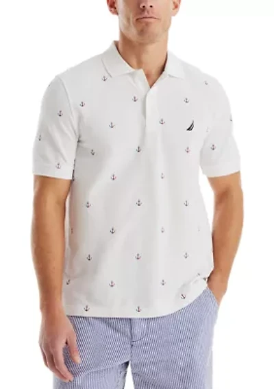 Classic Fit Printed Deck Polo Shirt