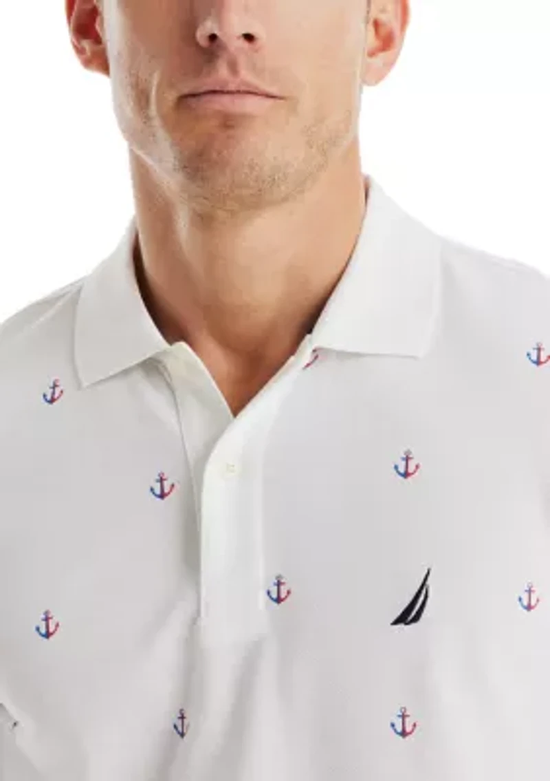 Classic Fit Printed Deck Polo Shirt