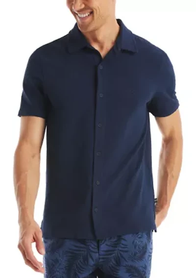 Classic Fit Seersucker Polo Shirt