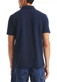 Classic Fit Seersucker Polo Shirt