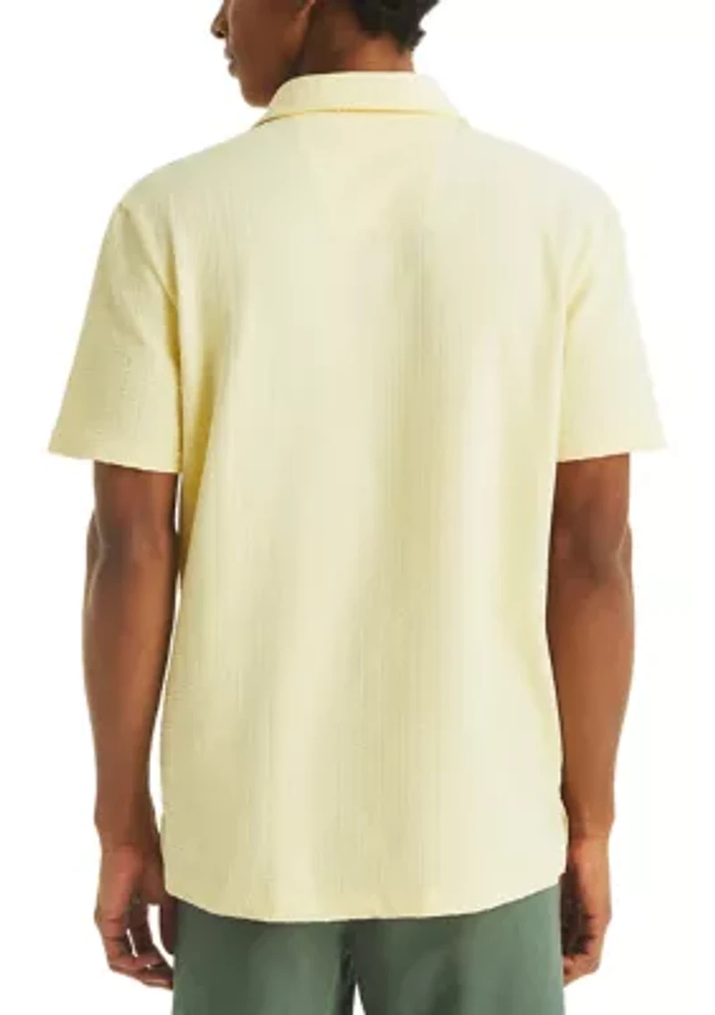 Classic Fit Seersucker Polo Shirt