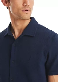 Classic Fit Seersucker Polo Shirt