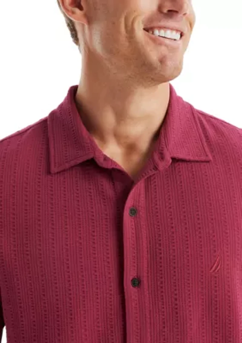 Classic Fit Seersucker Polo Shirt
