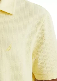 Classic Fit Seersucker Polo Shirt