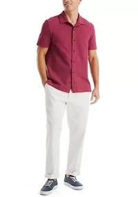 Classic Fit Seersucker Polo Shirt