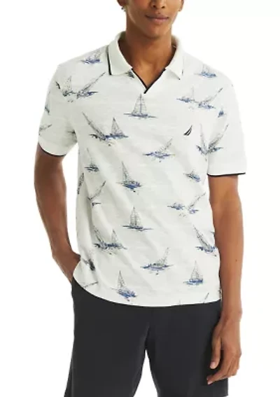 Fit Printed Polo Shirt