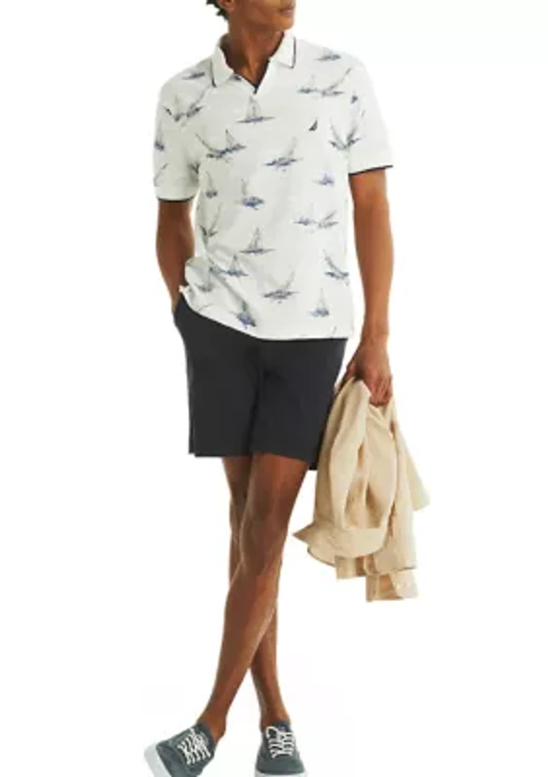 Fit Printed Polo Shirt