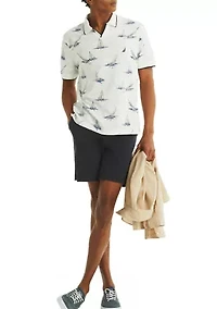 Fit Printed Polo Shirt