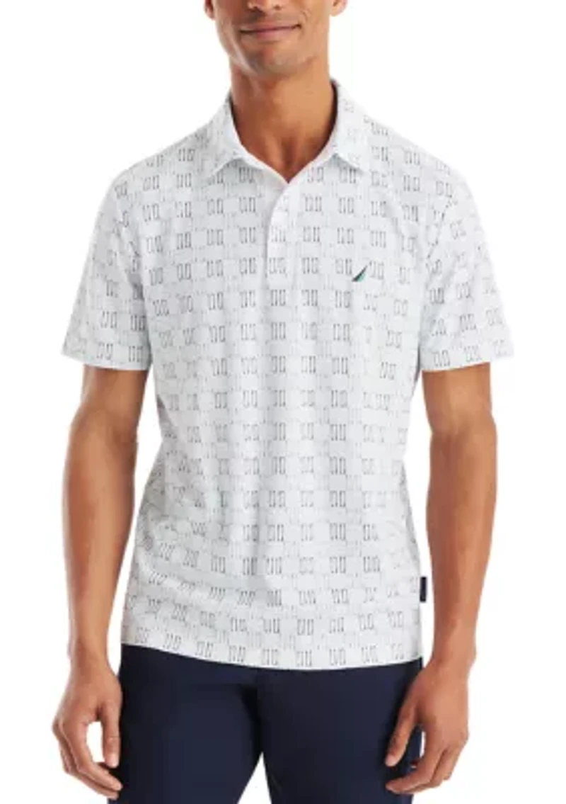 Classic Fit Printed Golf Polo Shirt