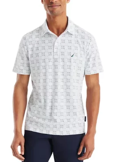 Classic Fit Printed Golf Polo Shirt