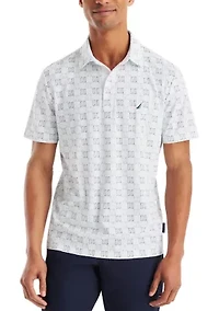 Classic Fit Printed Golf Polo Shirt